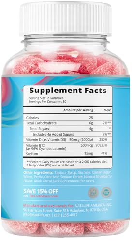 BeLive Vitamin Bundle D3+B12 + Vitamin C for Inmune Support, Bone and Muscle Support and Energy, Vegan