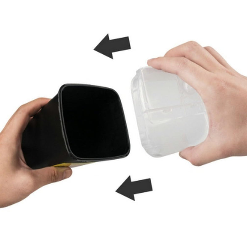 [Australia] - Portable Sharps Container for Beauty Salon,Needle Disposal Bin for Professional Labs and Home Use,Small Containers for Outdoor (Black) Black 