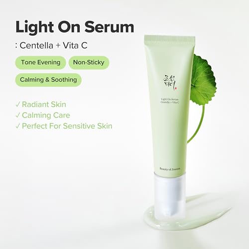 Beauty of Joseon Light On Serum Vitamin C Centella Dark Spot Fine Lines Pigmentation Correcting Serum, Hydrating Moisturizer, Korean Skin Care for Men and Women, 30ml, 1 fl.oz (Pack of 2) 1.01 Fl Oz (Pack of 2)