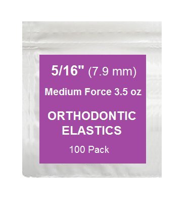 [Australia] - 5/16 Inch Orthodontic Elastic Rubber Bands, 100 Pack, Neon, Medium 3.5 Ounce Small Rubberbands Dreadlocks Hair Braids Fix Tooth Gap, Free Elastic Placer for Braces Medium Force 3.5 Ounce 100 Pack - Neon 