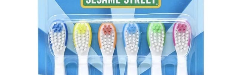 [Australia] - Brush Buddies Sesame Street Toothbrushes for Kids, Soft Bristle Toddler Toothbrushes Ages 2-4, Fun Sesame Street Designs, 6-Count Set 