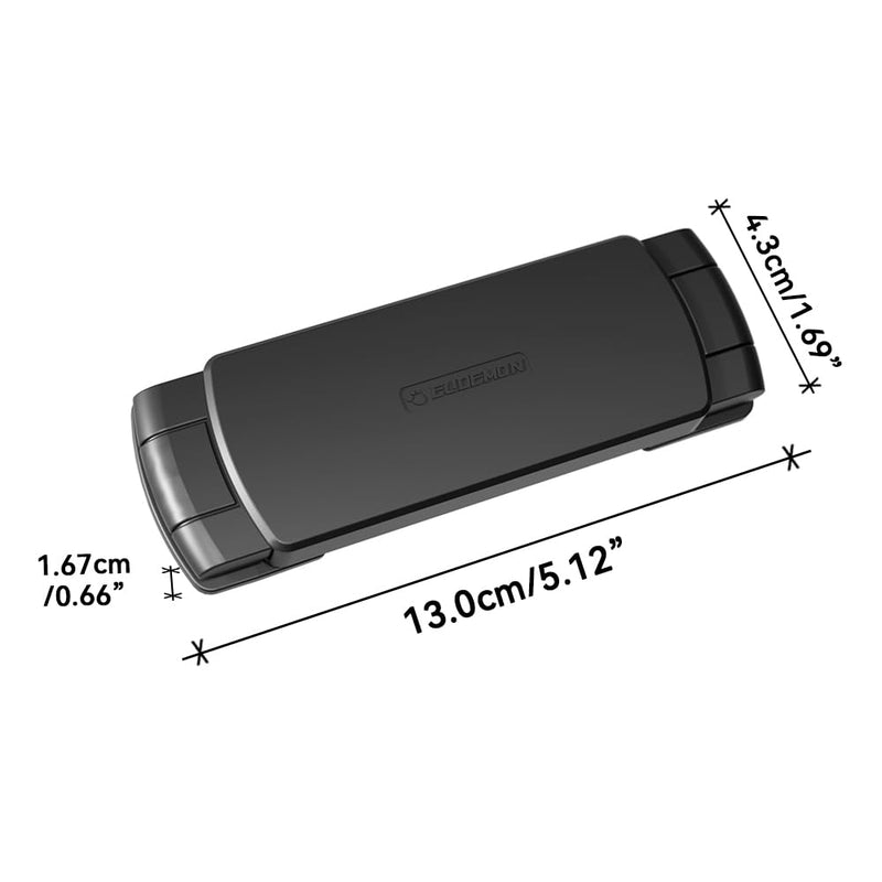 [Australia] - Mom's Choice Gold Awards Winner - EUDEMON 1 Pack Latest French Fridge Lock French Door Refrigerator/Freezer Lock Apply to Max 3.54"(90mm) Two Door Gap Distance for Kids & Babies,Easy to Install(Black) Black 