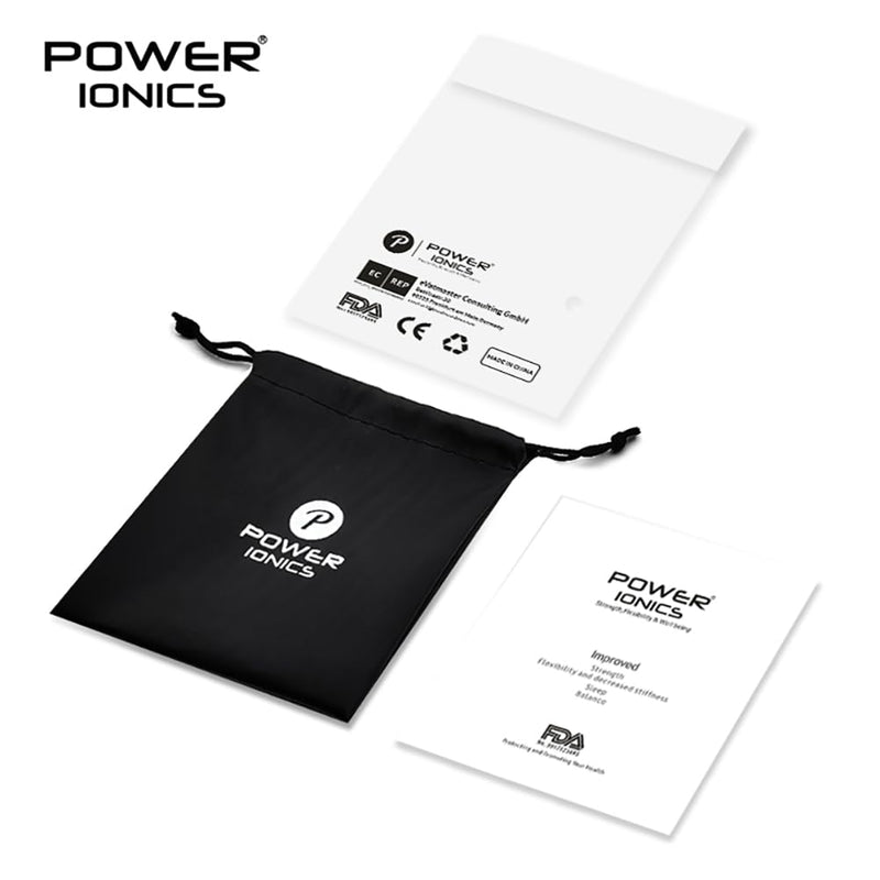 [Australia] - Power Ionics 0.3 inch Black Tourmaline Beaded Necklace, Infinity Stretch Necklace, Fit for Size 19 inch, with Magnet Buckle DarkGray 