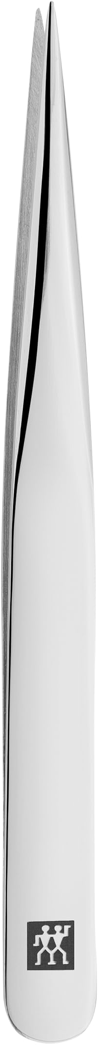 [Australia] - ZWILLING tip tweezers (removing splinters, ingrown or fine hairs, hand-ground, roughened tips), polished, silver, 90 mm precision tip 