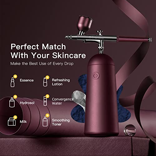 [Australia] - GX Nano Ionic Cold Mist Sprayer Facial Steamer, Portable and Rechargeable Face Humidifier Atomizer, Serum Toner Deep Humidification and Facial Spa, Ladys Gifts Skin Care Tool（Purple） Sandy Purple 