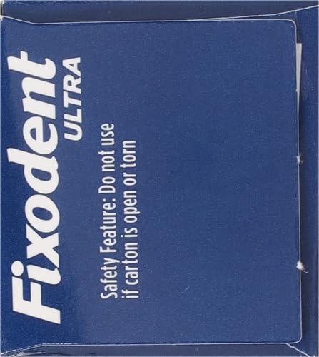 Fixodent Ultra Max Hold Denture Adhesive, 2.2 oz, (Packaging May Vary) (Pack of 2)