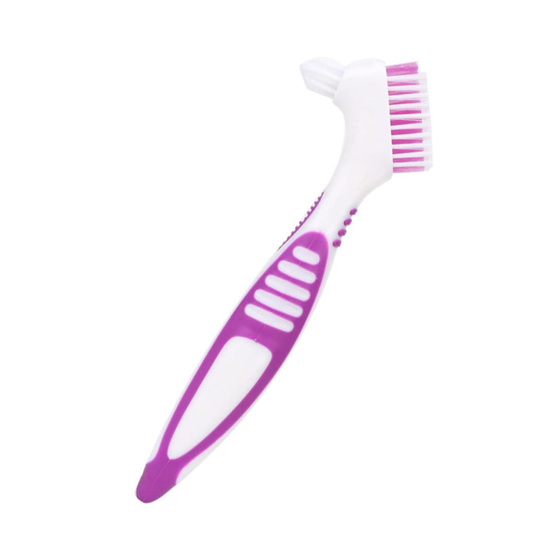 [Australia] - Denture brushes, 2 pieces 16.5 x 3 cm / 6.5 x 1.2 inches denture cleaning brush denture cleaner denture brush toothbrush double-sided brush denture brush for denture care hard denture brush 