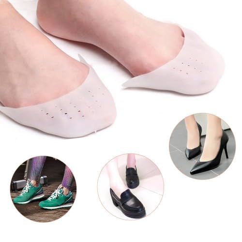 [Australia] - 2 pairs of silicone toe protectors, soft gel toe caps, ballet lace protectors, metatarsal pads, protection for pointe shoes, ballet shoes, high heel pumps 