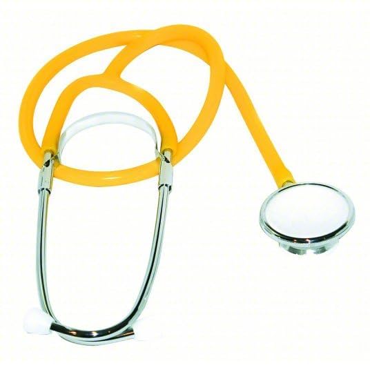 [Australia] - Stethoscope ‚Äì 22‚Äù Long Tubing, Lightweight Stethoscope with Aluminum Chestpiece ‚Äì Single Head, Acoustic Sound Yellow Doctors, Nurses, Students, Medical and Home Use 1 