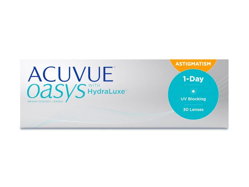 [Australia] - ACUVUE OASYS 1-Day for Astigmatism contact lenses - daily lenses with comfortable wearing comfort - -3.5 dpt, Cyl -0.75, Ach 180 and BC 8.5 - with UV protection and drying out protection - 30 lenses -3.5 diopters 8.5 millimeters 14.3 millimeters -0.75 