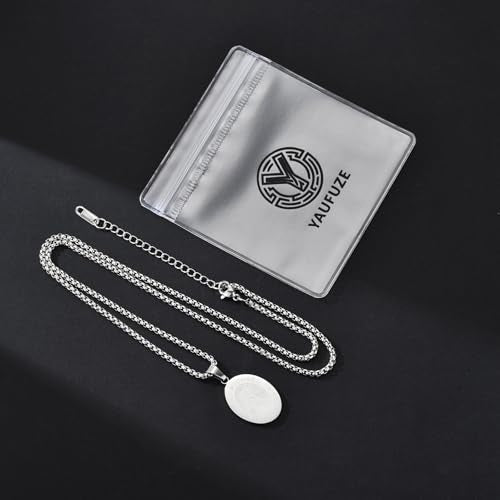 Catholic Religious Saint Medal Protection Necklace for Men Women Silver Saint Michael