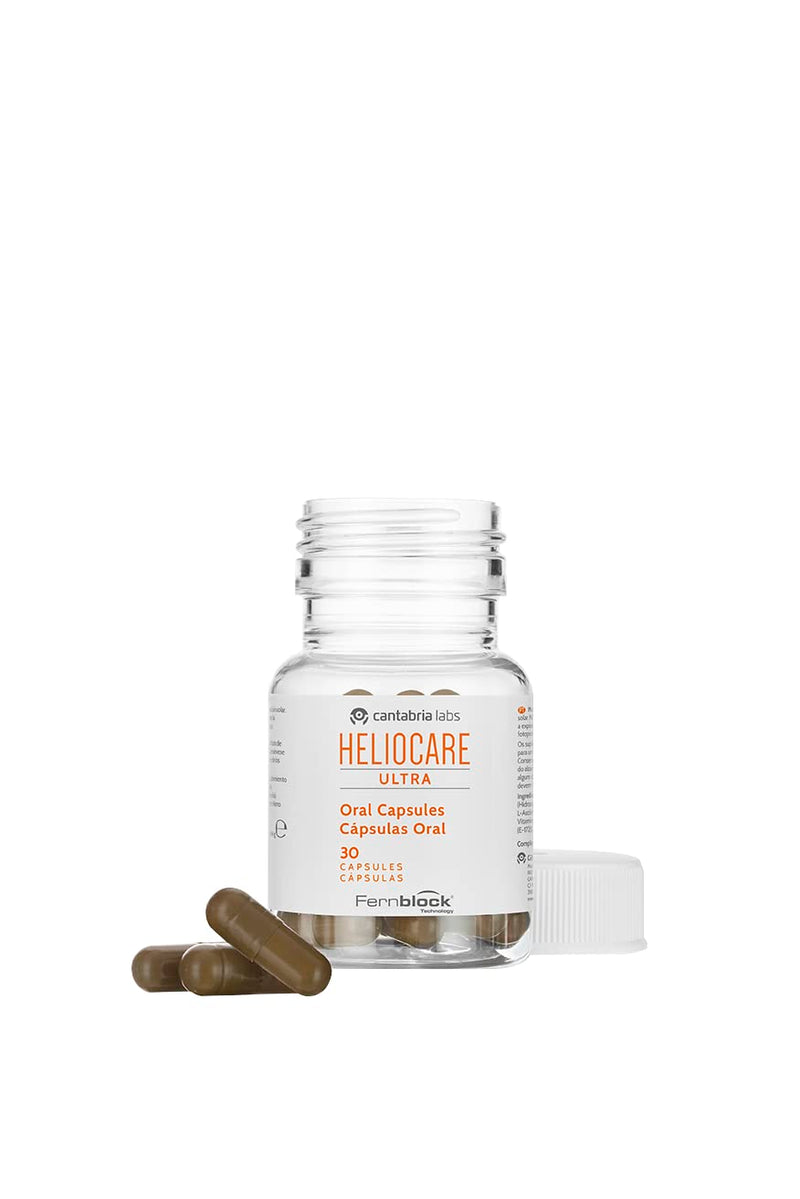 Heliocare® Ultra Capsules (30 Capsules) Sun Protection Supplements | Extra Protective Skin Care Boost - Increase Resistance to Sun Damage | Protects Against UVA, UVB, Visible and Infrared Hazards