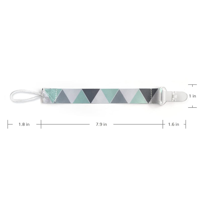 [Australia] - PandaEar Baby Pacifier Clips Solid Color, 4 Pack Universal Holder Leash for Boys and Girls, Teething Toys Teethers (Neutral) 