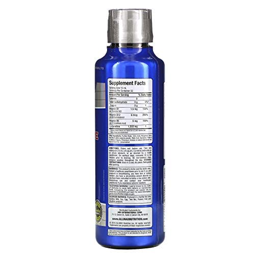 [Australia] - ALLMAX Nutrition Liquid L-Carnitine 1500, Fruit Punch, 16 oz (473 ml) 
