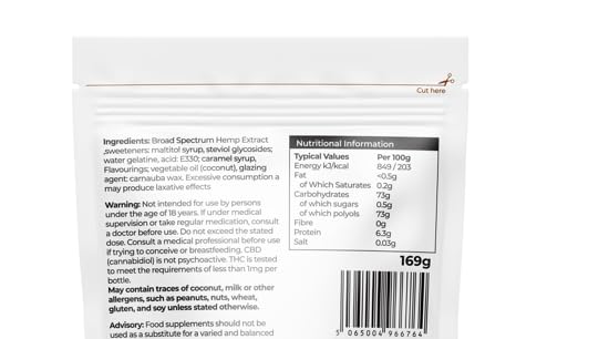 CBD Guru Sugar Free CBD Cola Bottles 25mg 30 Pack - Cola Flavour Broad Spectrum CBD Bottles for Sleep & Anxiety Support, 750mg Total CBD