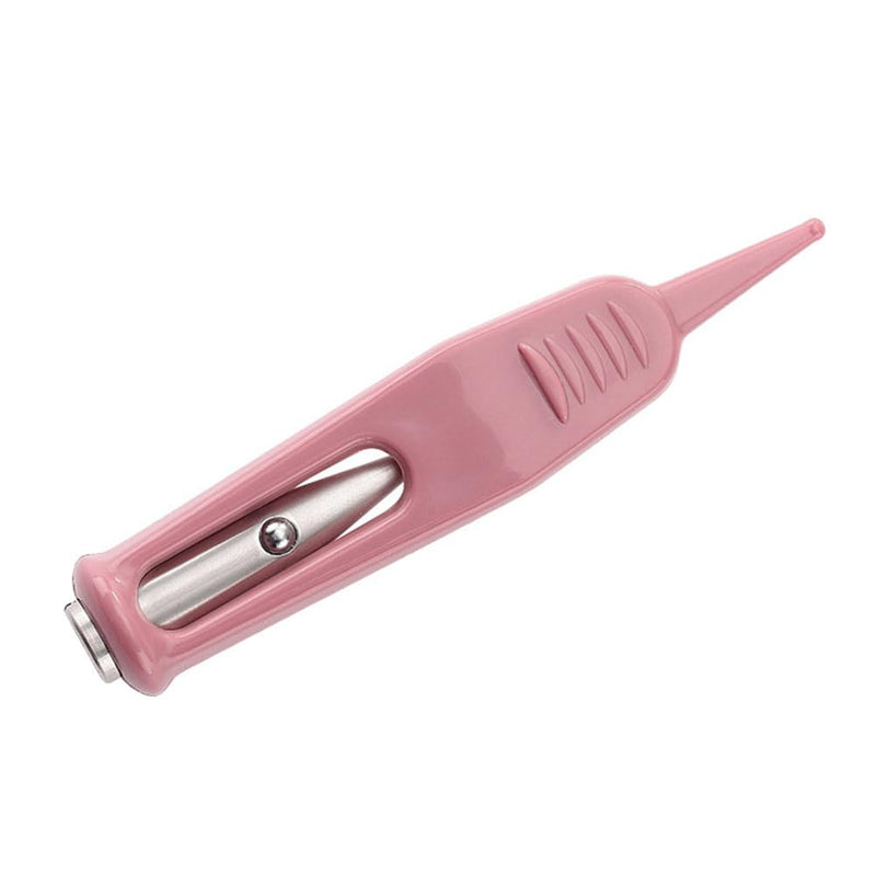 [Australia] - Infant Nose Cleaning Tweezer, Nose Tweezer with LED Light Round-Head Nose Picker Baby Cerumen Remover Nose Navel Clean Tool for Relieves Stuffy Nose 