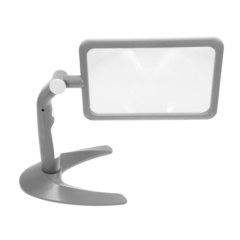 Abaodam 48 Led Lighted Magnifier Glass 2.5X Handheld and Desktop Reading Magnifying Glass with Stand for Books Crafts and Seniors Visual Aid