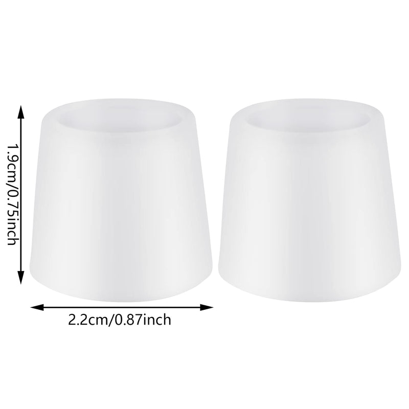 [Australia] - Pack of 20 toe caps protection, silicone small toe protection, toe protectors, toe pads, reduce friction (skin colour, white). 