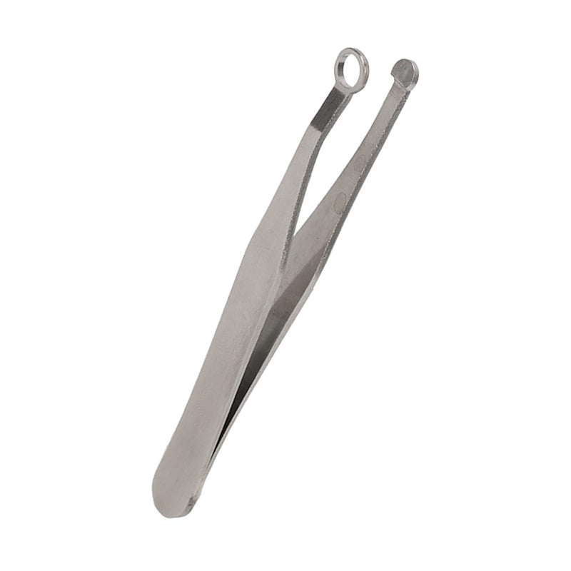 [Australia] - Tweezers for trimming nose hair, stainless steel eyebrow trimmer, universal round head tweezers, eyebrow trimmer, trimmer for men and women, friendly round 