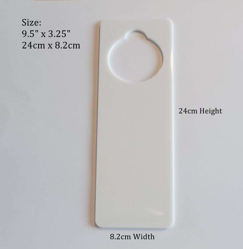 [Australia] - 5pcs of Door Hanging Hangers Blank Signs,DIY Blank Door Knob Signs for Painting, DIY Craft, Home, Office Hotel Decoration,Business Use, Arts and Crafts (White) White 