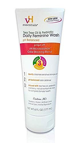 [Australia] - vH essentials Intimate Feminine Wash - pH Balanced with Tea Tree Oil, Cranberry, Prebiotics, Lavender, and Chamomile- 6 Fluid Ounce (3) 