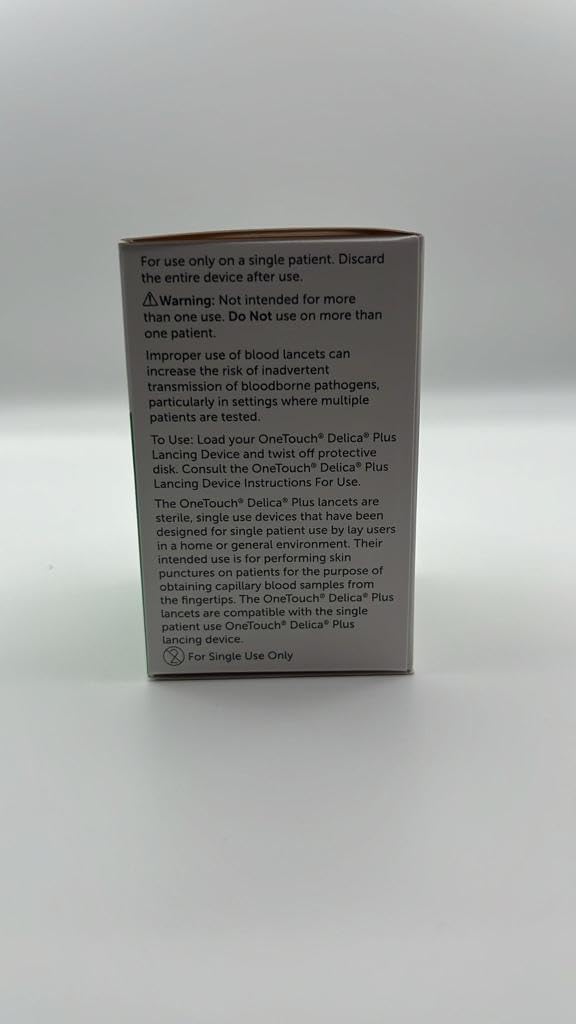 [Australia] - OneTouch Delica Lancets, Extra Fine 33 Gauge, 100 ct 