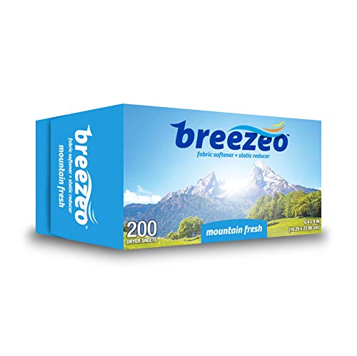 [Australia] - Fabric Softener Dryer Sheets, Mountain Fresh, 200 Count 