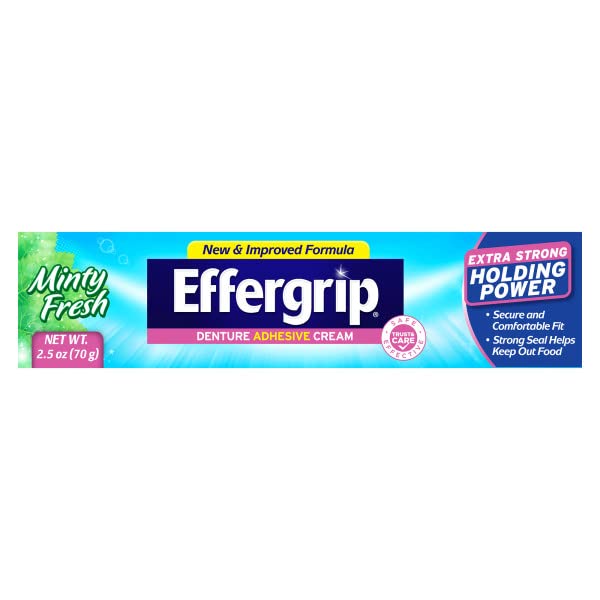 [Australia] - Denture Adhesive Cream, Extra Strong Holding Power, 2.5 oz. (Pack of 3) 2.5 Ounce (Pack of 3) 