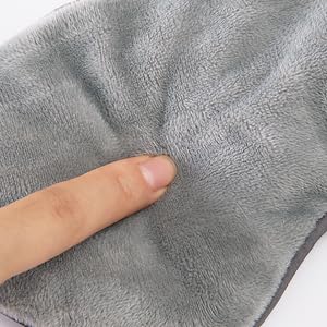 [Australia] - Sivio Weighted Eye Mask for Sleeping, Cooling & Cozy Reversible Blackout Sleep Mask for Women & Men, Microwave Freezable Heavy Blindfold for Migraine, Travel, Meditation, 0.55lbs, Grey 