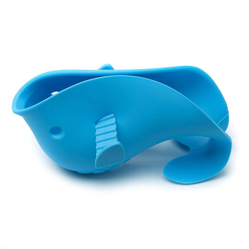 [Australia] - Bath Spout Cover for Bathtub,Baby Shower Protector Cover A Fun Way to Protects Baby from Bumping Head During Bathing Time Cute Soft Whale Design Making for Enjoyable Safe Baths (1 Pack,Blue) Blue 