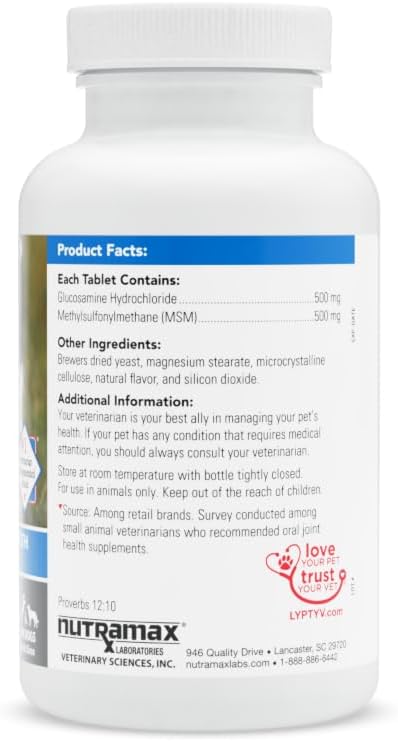 Nutramax Cosequin Standard Strength Joint Health Supplement for Dogs, with Glucosamine and MSM, 75 Chewable Tablets (Pack of 2) 75Count (Pack of 2)