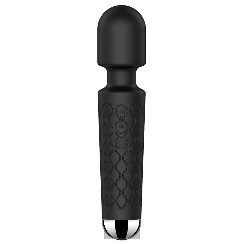 [Australia] - Manual Back Personal Massager - Cordless Massager Stick - Quiet Handheld Body Massager - Deep Tissue Back Massager for Muscle Recovery Pain Relief for Shoulders, Legs, Neck-20 Modes & 8 Speeds Black 
