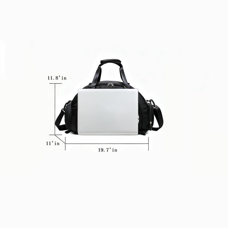 Large Waterproof Gym Bag Dry Wet Separate Compartment Sports Duffle Bag with Shoulder Strap for Travel, Fitness, Outdoor (50L)