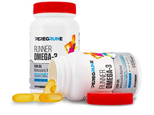 Runner Omega 3 Fish Oil | Helps Support Heart & Joint Health for Running with Omega- EPA & DHA | 1400 mg, 1 Month Capsules for Men and Women | Triple Strength Nutritional Sport Supplement