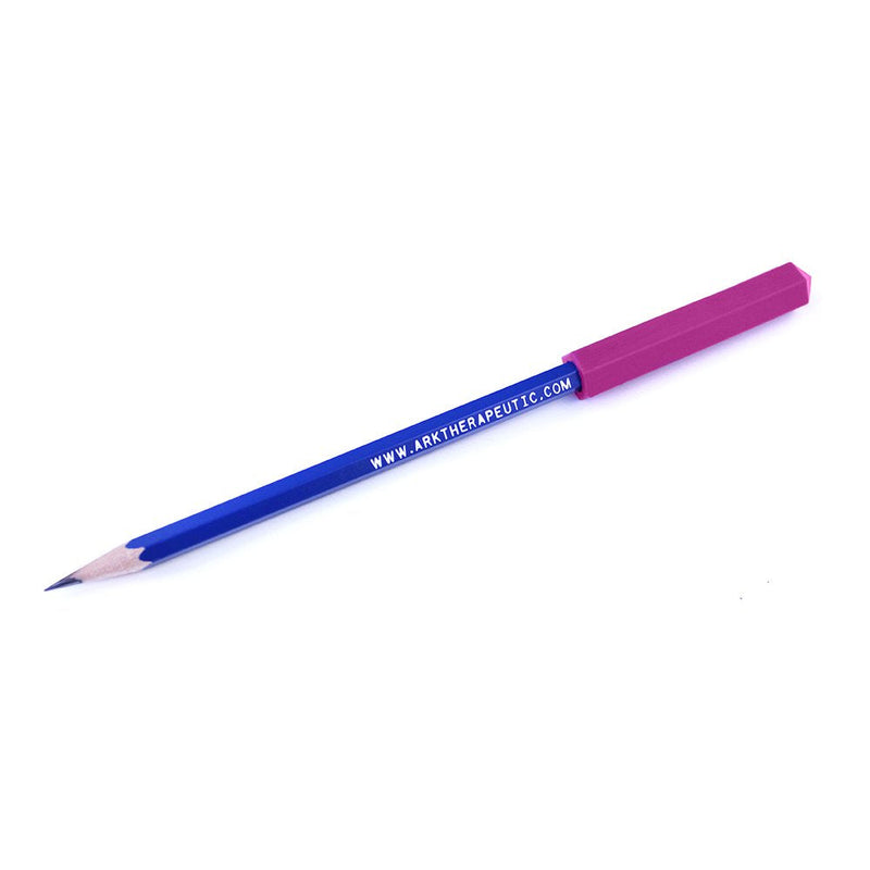 ARK's Krypto-Bite Pencil Topper Chewable Tubes - Made in USA (3 Pack of Soft for MILD Chewing, Magenta) - PawsPlanet Australia