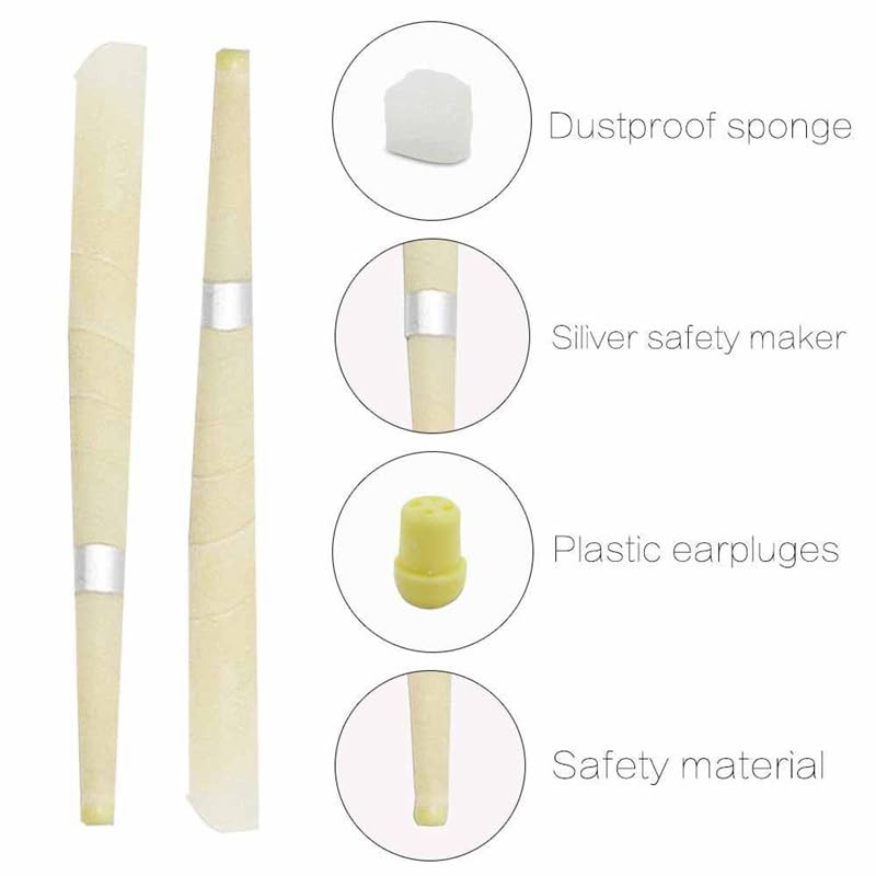 [Australia] - 20 PCS Home Ear Wax Removal Kit, Ear Wax and Dandruff Cleaning Tool with Cotton Swabs, Spacers and a Nice Storage case. 