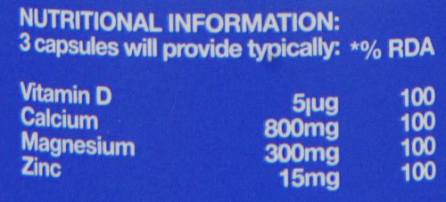 Bio-Health Extra Calcium 800mg Mineral Food Supplement for General Health with Magnesium, Zinc and Vitamin D, Supports the Maintenance of Bones and Teeth, Additive Free, 60 Capsules