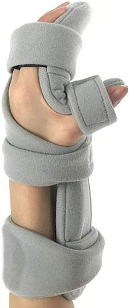 [Australia] - Stroke Resting Hand Splint Right & Left Resting Hand Splint with Finger Separator Functional Night Immobilizer Wrist Finger Brace for Carpel Tunnel Pain,Sprain Fracture,Tendonitis(Right) 