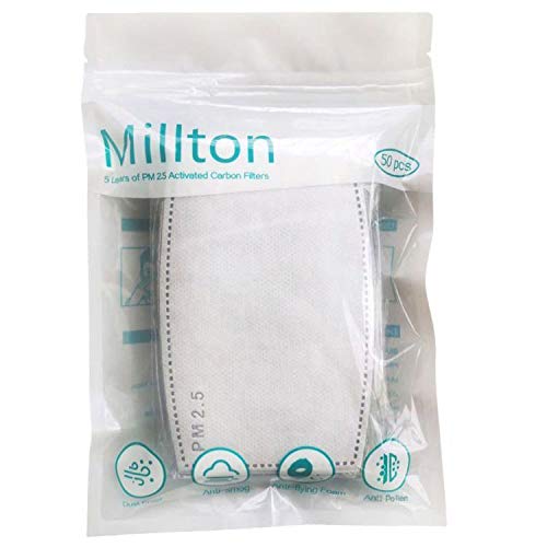[Australia] - 50 PCS PM 2.5 Filters Activated Carbon Filter Replaceable (50 pcs) 