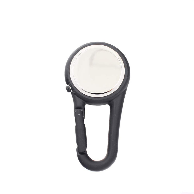 [Australia] - 2 Pieces Clip on Quartz Carabiner Watch, Backpack Fob Belt Waterproof and Shockproof Pocket Clip-on Quartz Watch Glow in The Dark for Outdoor Sports 