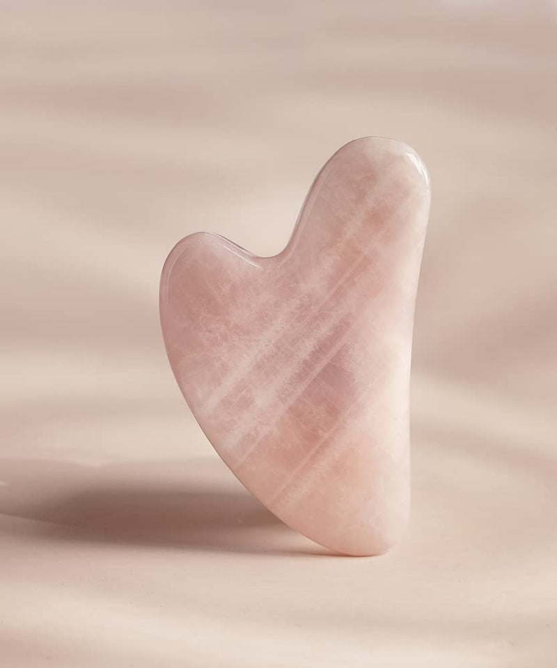 Giftcraft 935624 Facial Massage Kit, 6.7 inch Height, Stone and Alloy, Rose Quartz