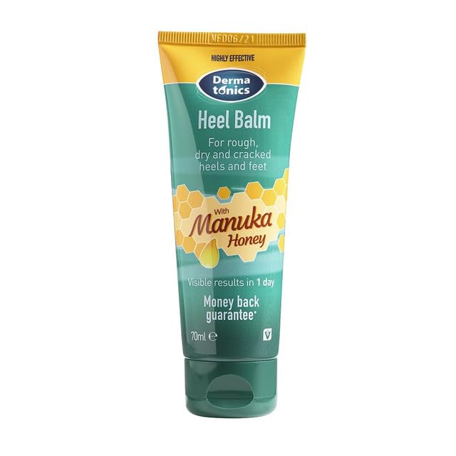 [Australia] - Dermatonics Manuka Honey Heel and Elbow Moisturizing & Exfoliating Cream for Dry and Cracked Heels | Dry Feet Treatment & Cracked Heel Repair for Rough, Dry and Cracked Feet, 2.37 fl oz Tube, 3 Pack 2.37 Fl Oz (Pack of 3) 