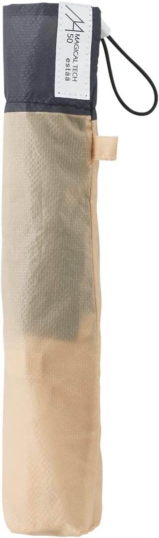 Magical Tech 65g Ultra Light UV Protection Folding Umbrella 10286 Hem Border Beige