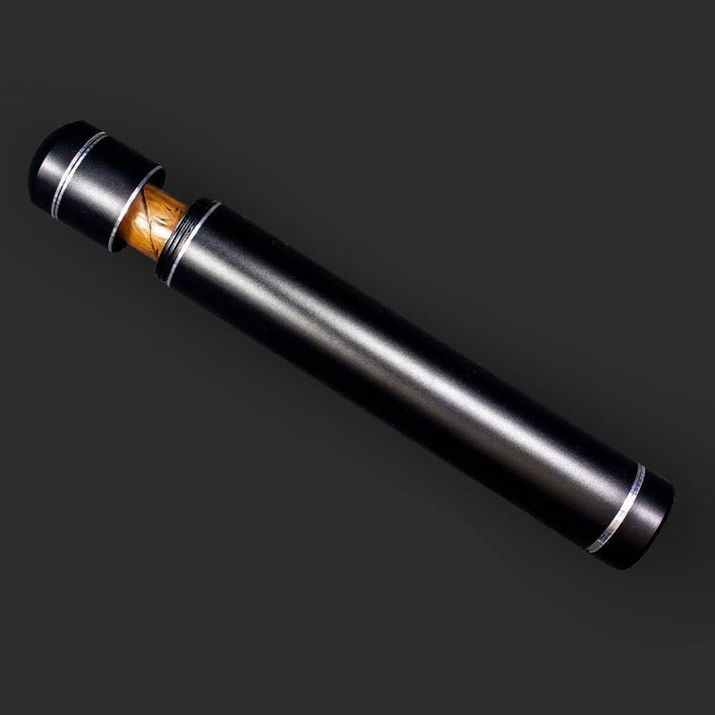 [Australia] - Cigar Tube, Aluminum Cigar Travel Airtight Single Cigar Holder Case (black) black 