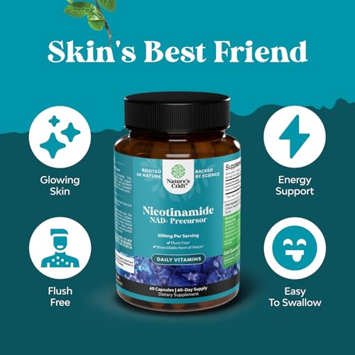 Bundle of Youthful Trans Resveratrol Supplement and Vitamin B3 Nicotinamide 500mg Capsules - With AMPK Activator Brain Booster Immune Support - Mitochondrial Energy and Potent Skin Supplement
