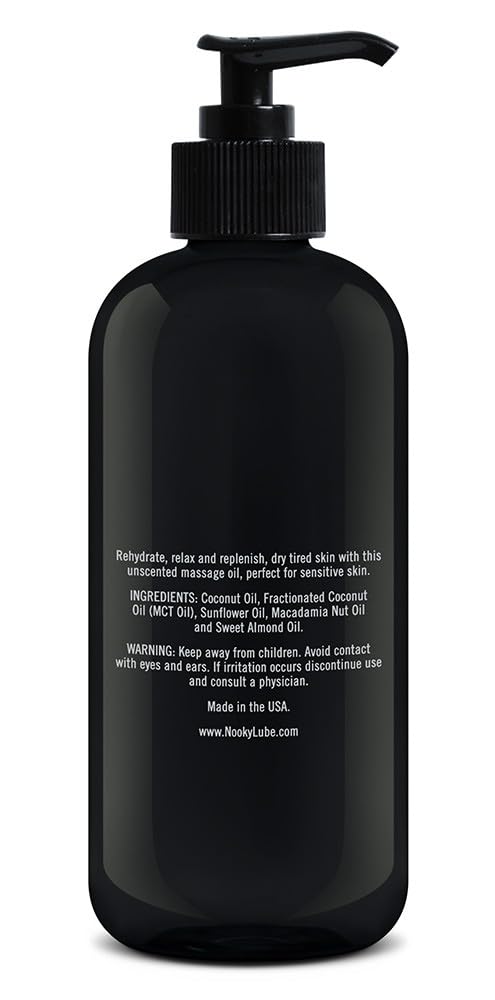 [Australia] - Massage Oil with Fractionated Coconut Oil for Massaging 16 Ounce (Unscented) Unscented 
