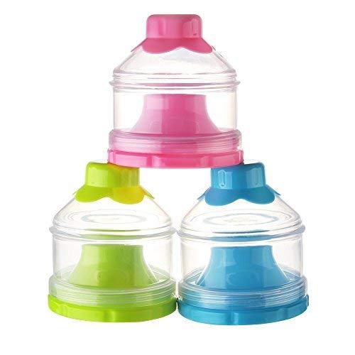 [Australia] - Accmor Baby Formula Dispenser, Non-Spill Stackable Formula Dispenser On The Go, Baby & Kids Snack Containers, Formula Container for Travel, BPA Free 2 pack 