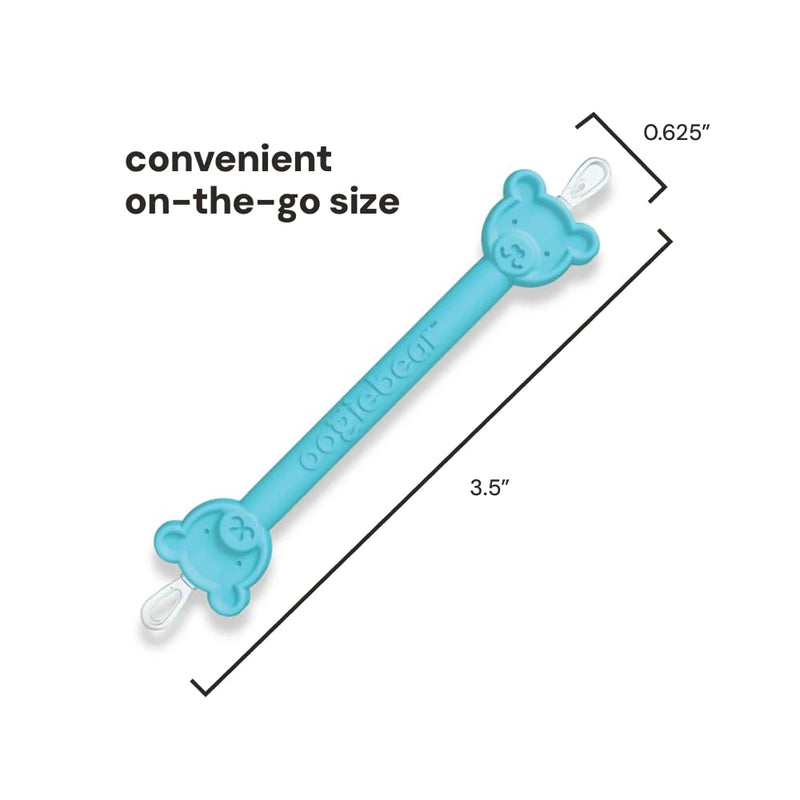[Australia] - oogiebear: Baby Nose Cleaner & Ear Wax Removal Tool - Safe Booger & Earwax Removal for Newborns, Infants, Toddlers - Dual-Ended - Essential Baby Stuff, Diaper Bag Must-Have, with CASE Blue 1 Pack - Blue w/ Case 