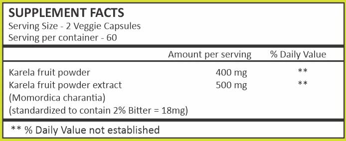 [Australia] - HERBAL HILLS Bitter Melon/Bitter Gourd/Karela Capsules (Momordica Charantia) | 120 Count (900 mg) | Best for Eye & Skin Health 