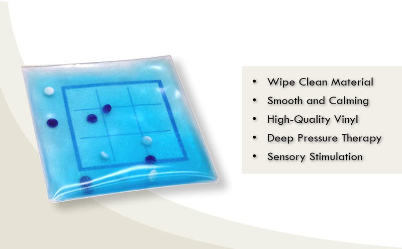 [Australia] - Skil-Care Gel Activity Pad, Light Blue, 10"W x 10"D, Eye-Hand Coordination & Focus Aid, 912435 Tic-Tac-Toe Gel Pad 